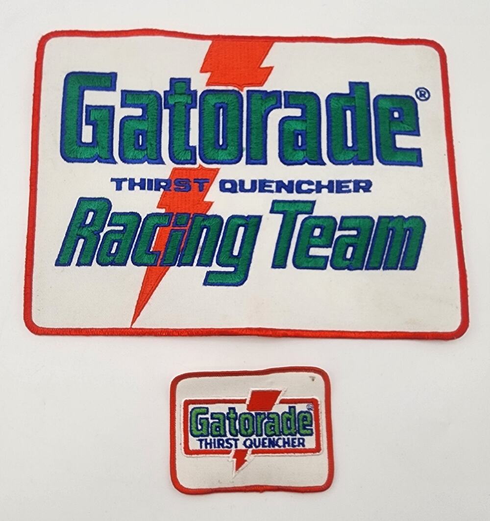 GATORADE Racing Team Patch Lot Vintage 80’s Large Rare* 11”x 8” & 3.5" x 2.75"